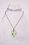 Collar Rombo+ vdr. pic. verde + cordon negro