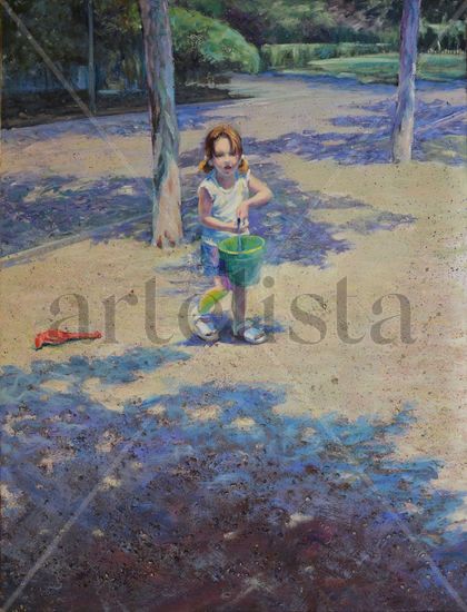 JUEGOS DE SOL Y SOMBRA Oil Canvas Landscaping