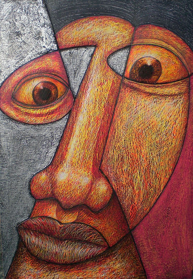 Nº 1 DE LA SERIE RETRATOS DEL ALMA Acrylic Panel Portrait