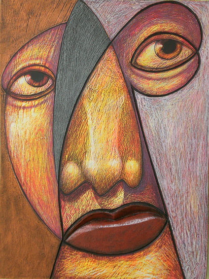 Nº 4 DE LA SERIE RETRATOS DEL ALMA Acrylic Canvas Portrait