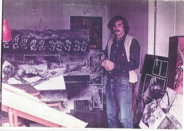Fotografía de Alberto ortú Martín (ortus - ortvs) en  Estudio-taller 1984-1985 Ciudad de Buenos Aire