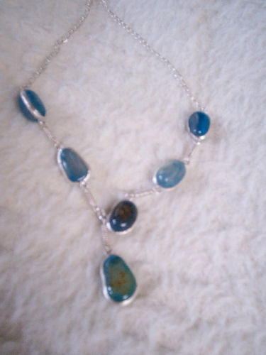 COLLAR DE AGATA AZUL