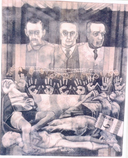 Alberto Ortu Martin Ortus: "CLUB ATLETICO ESTADO S A" - Drawing Other, 1985 