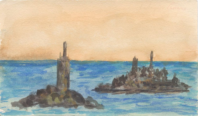 Faros y torres en dos islas