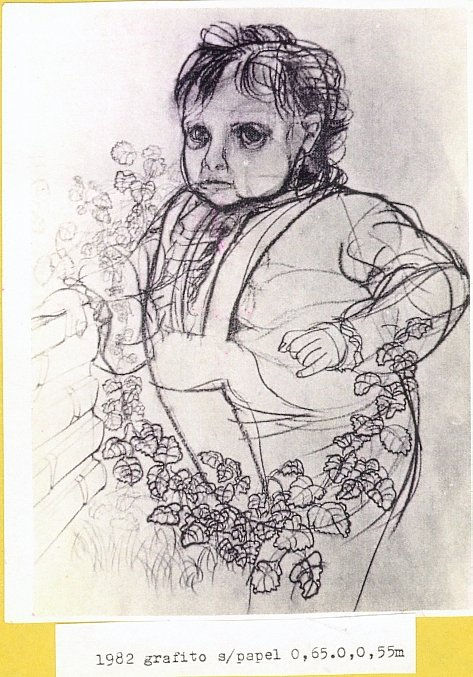 Alberto Ortu Martin Ortus: "Niño Procer" - Drawing Other, 1984