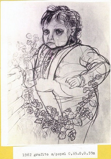 Alberto Ortu Martin Ortus: "Niño Procer" - Drawing Other, 1984 