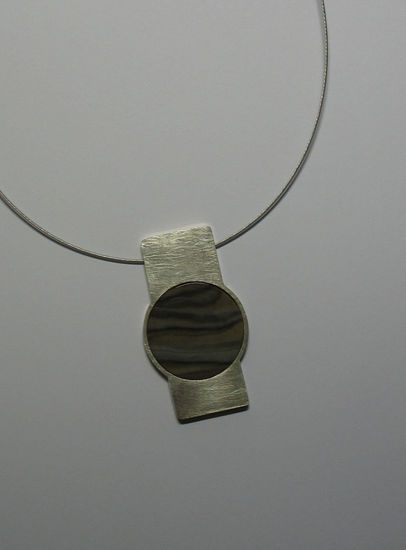 JOYA ARTISTICA DE PLATA "925" COLLAR CON SÍLEX 