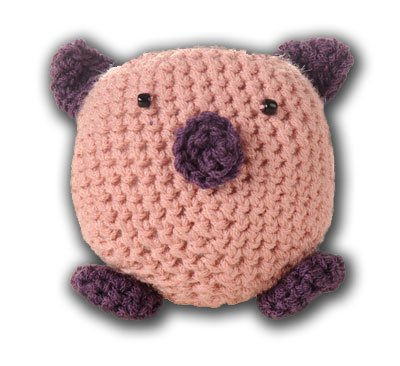 Cerdito 'Moli' de ganchillo