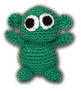 Extraterrestre 'Eddy' de ganchillo