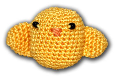 Pollito 'Bobi' de ganchillo 