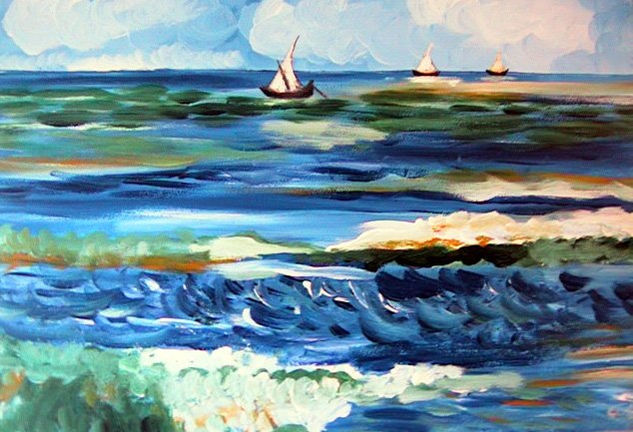 Marina Óleo Lienzo Paisaje