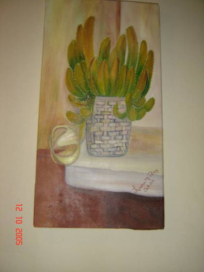 cactus Óleo Lienzo