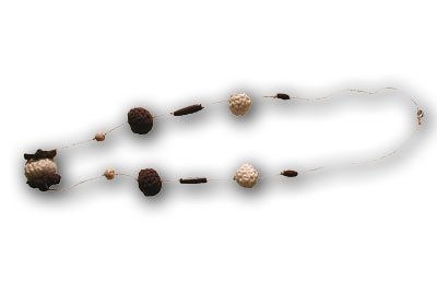 Collar 'Coffee' de ganchillo 