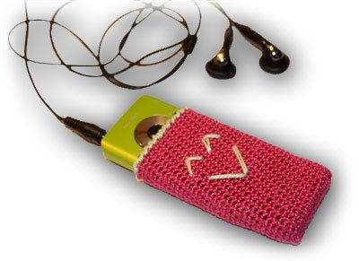 Funda para MP4 de ganchillo 