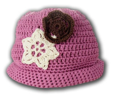 Gorro 'Malvarosa' de ganchillo 