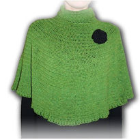 Poncho de ganchillo