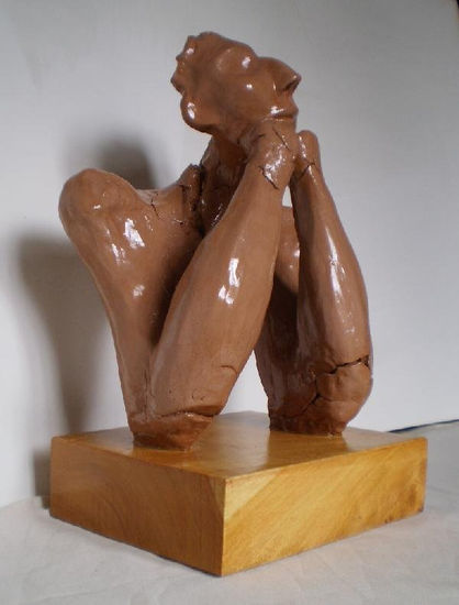 3 de la serie Humanidad Terracotta Figurative