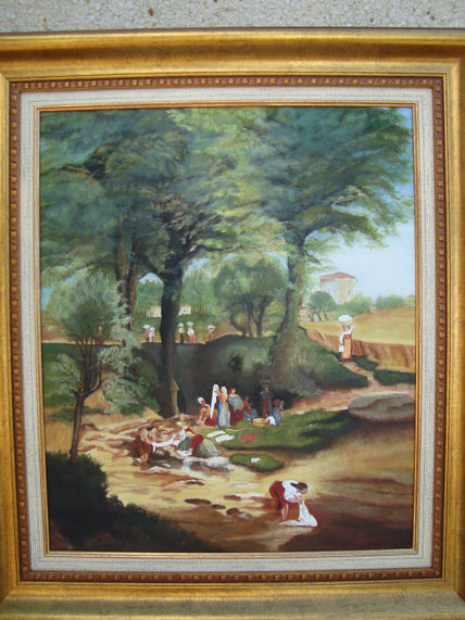 Lavando en el arroyo