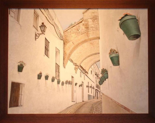 Callejón de las monjas (Lebrija) Oil Panel Landscaping