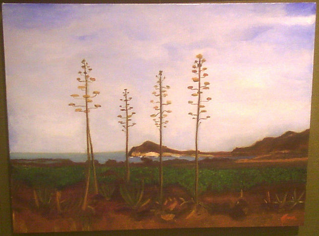 PAISAJE DE CABO DE GATA Oil Canvas Landscaping