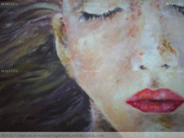 siente Oil Textile Portrait