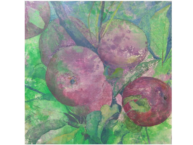 MANZANAS ROJAS Mixed media Panel Others