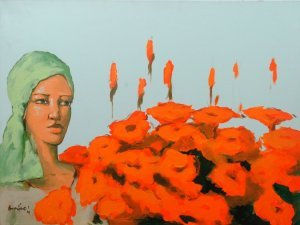 vendedora de flores 