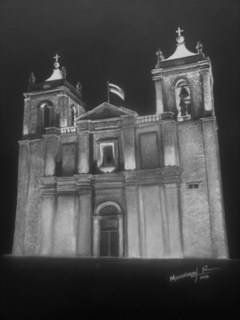 tultitlan iglesia, mexico Oil Canvas Landscaping