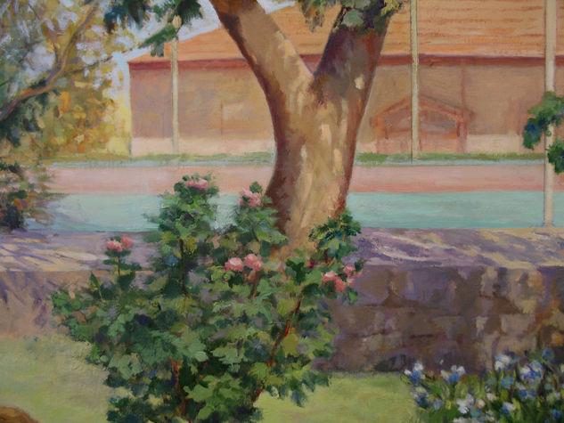 Árbol del amor , Collado  (detalle de retrato de familia) Oil Canvas Landscaping