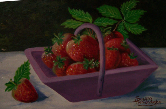 Fresas, fresas Oil Canvas Still Life Paintings