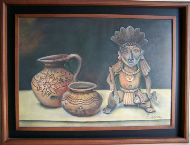 Cerámica indigena Pastel Cartulina Bodegones