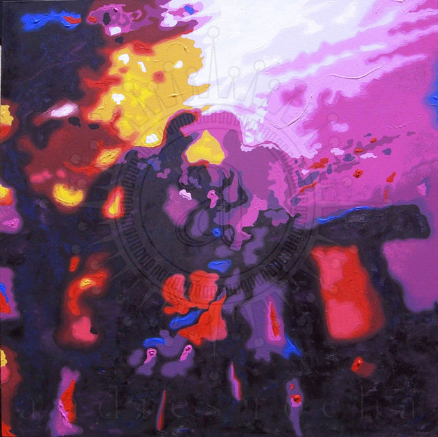 EN EL PUENTE 80X80   COLECCION: REFLEJOS/SOMBRAS