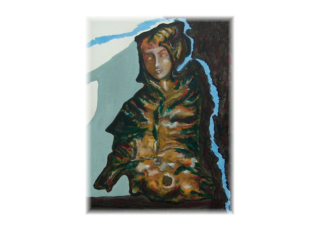 dreeftwood Acrylic Canvas Figure Painting