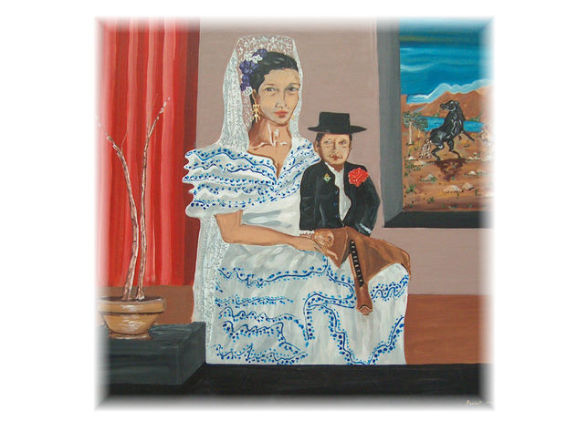 lady with child