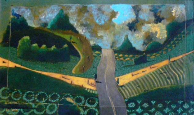 el abra. "Balcarce" serie de los paisajes, boceto.