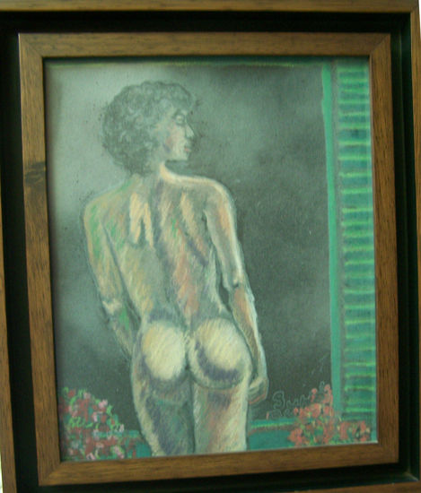 Espera Pastel Card Figure Painting