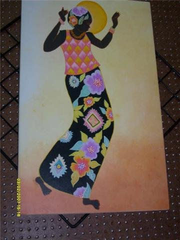 Cuadro Acrylic Panel Figure Painting