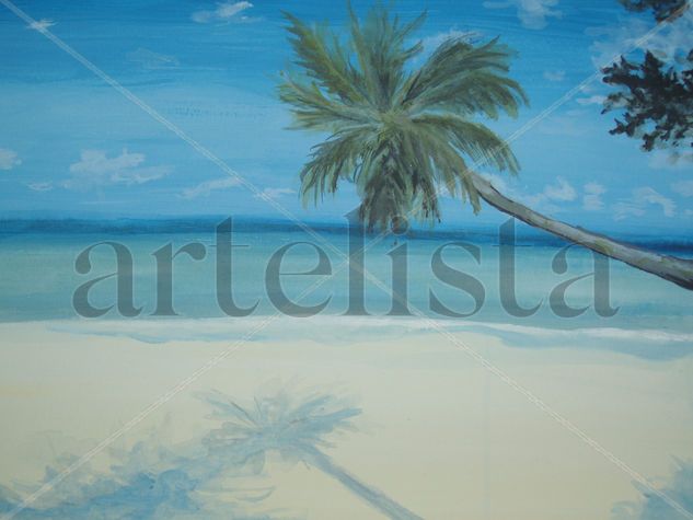 Nuestra playa Acrylic Paper Landscaping