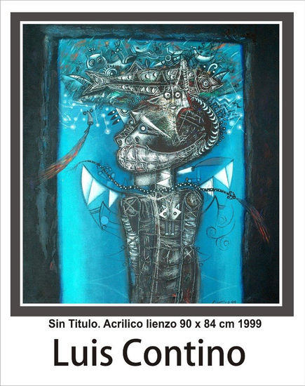 Sin Titulo Acrylic Canvas Figure Painting