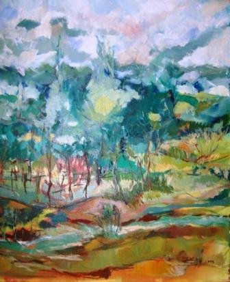 PAISAJE DE NONO PROV.DE CORDOBA REP. ARGENTINA Oil Canvas Landscaping