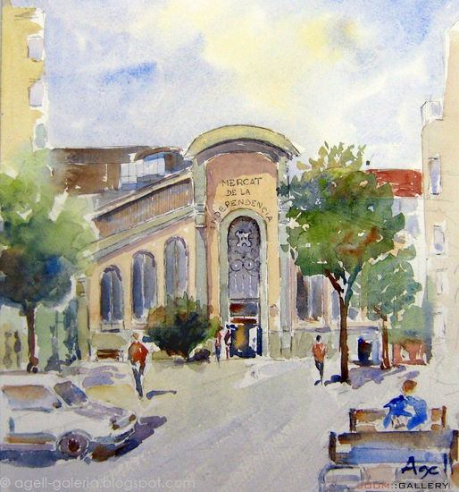 Mercat de Terrassa Watercolour Paper Landscaping