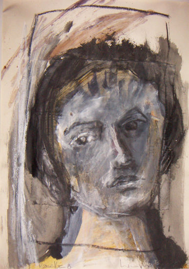 variación 3 Media Mixta Papel Retrato