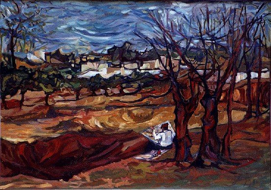 lLA BARRANCA DE SAN VICENTE CORDOBA  REP.ARGENTINA Oil Canvas Landscaping