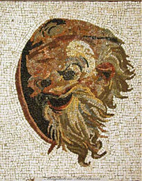 Roman comic mask....