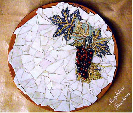 Ceramic plate with...