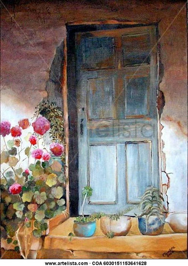 Puerta del Tiempo Oil Canvas Landscaping