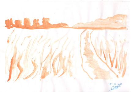 Camino ocre