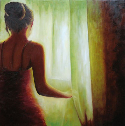 Mujer a contraluz