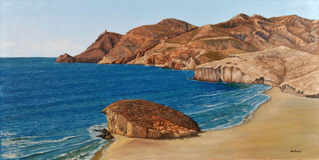 Playa de Monsul Oil Canvas Marine Painting