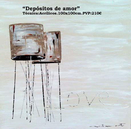 "Depositos de amor" Mixed media Canvas Others